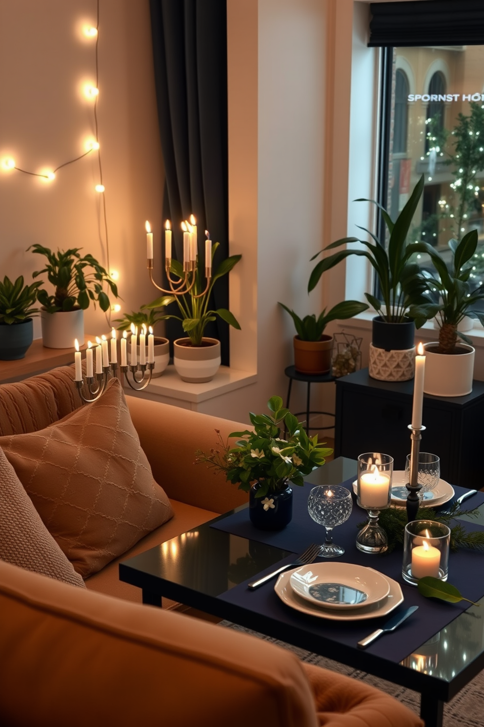 Small Space Hanukkah Decorating Ideas 27