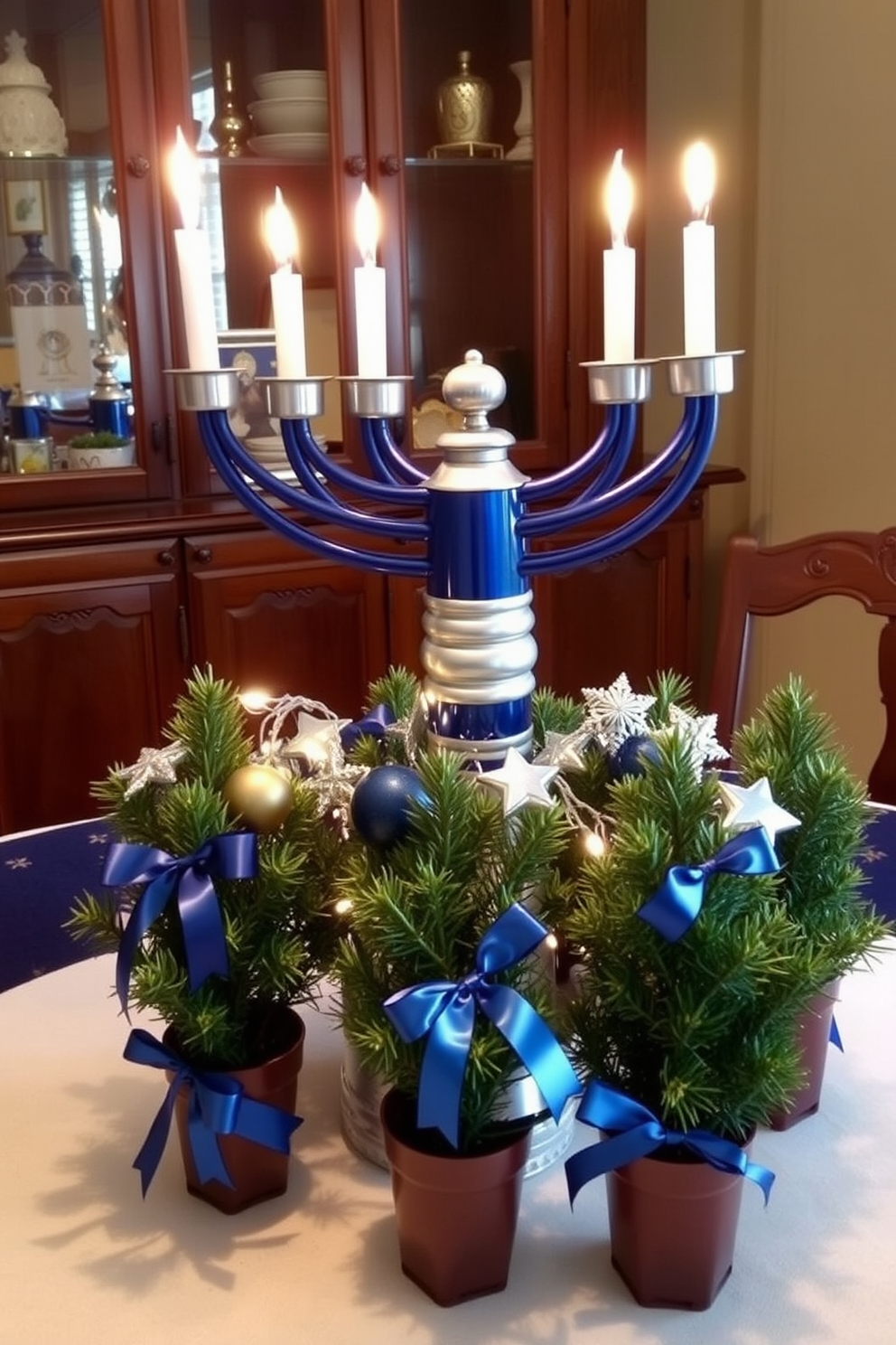 Small Space Hanukkah Decorating Ideas 4