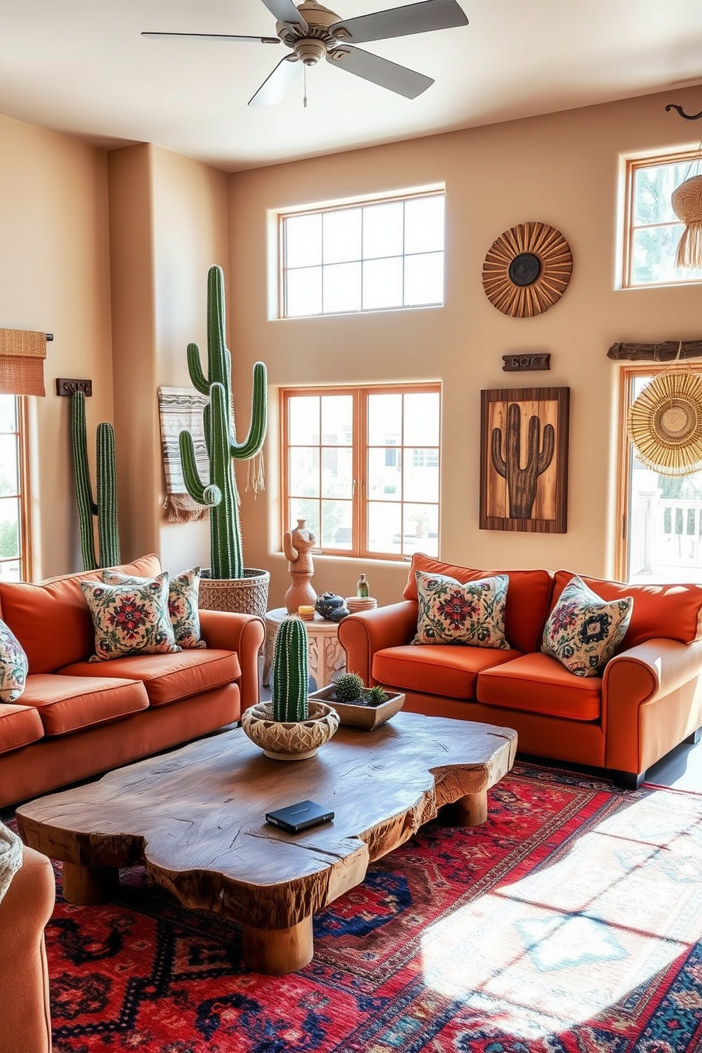 Southwestern Living Room Design Ideas 23