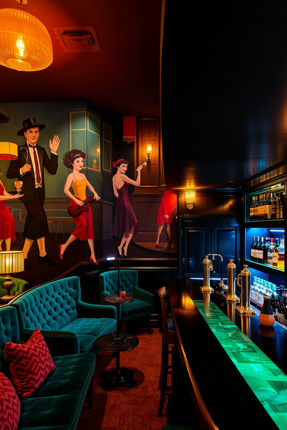 Speakeasy Basement Design Ideas 27