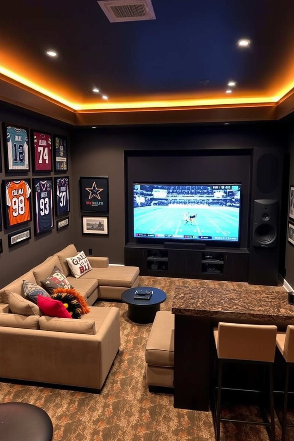 Sports Man Cave Design Ideas 21