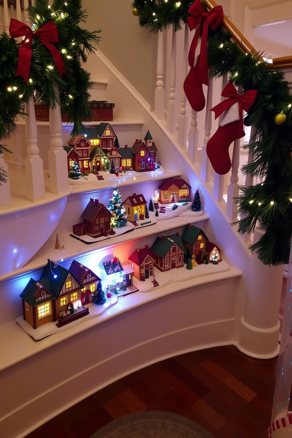 Staircase Christmas Decorating Ideas 13