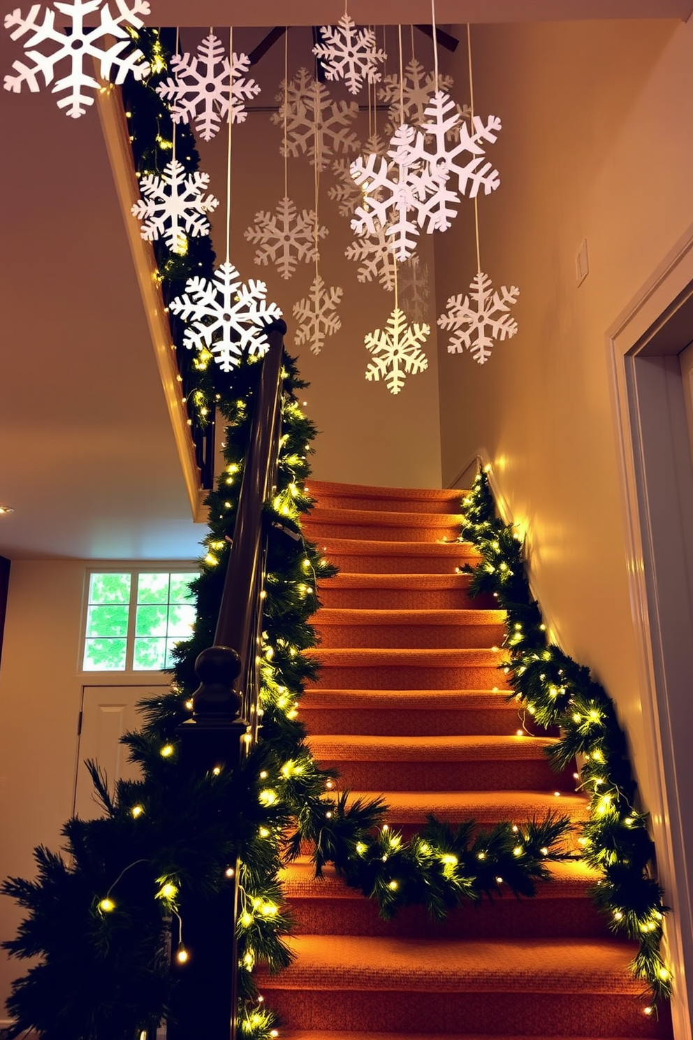 Staircase Christmas Decorating Ideas 18