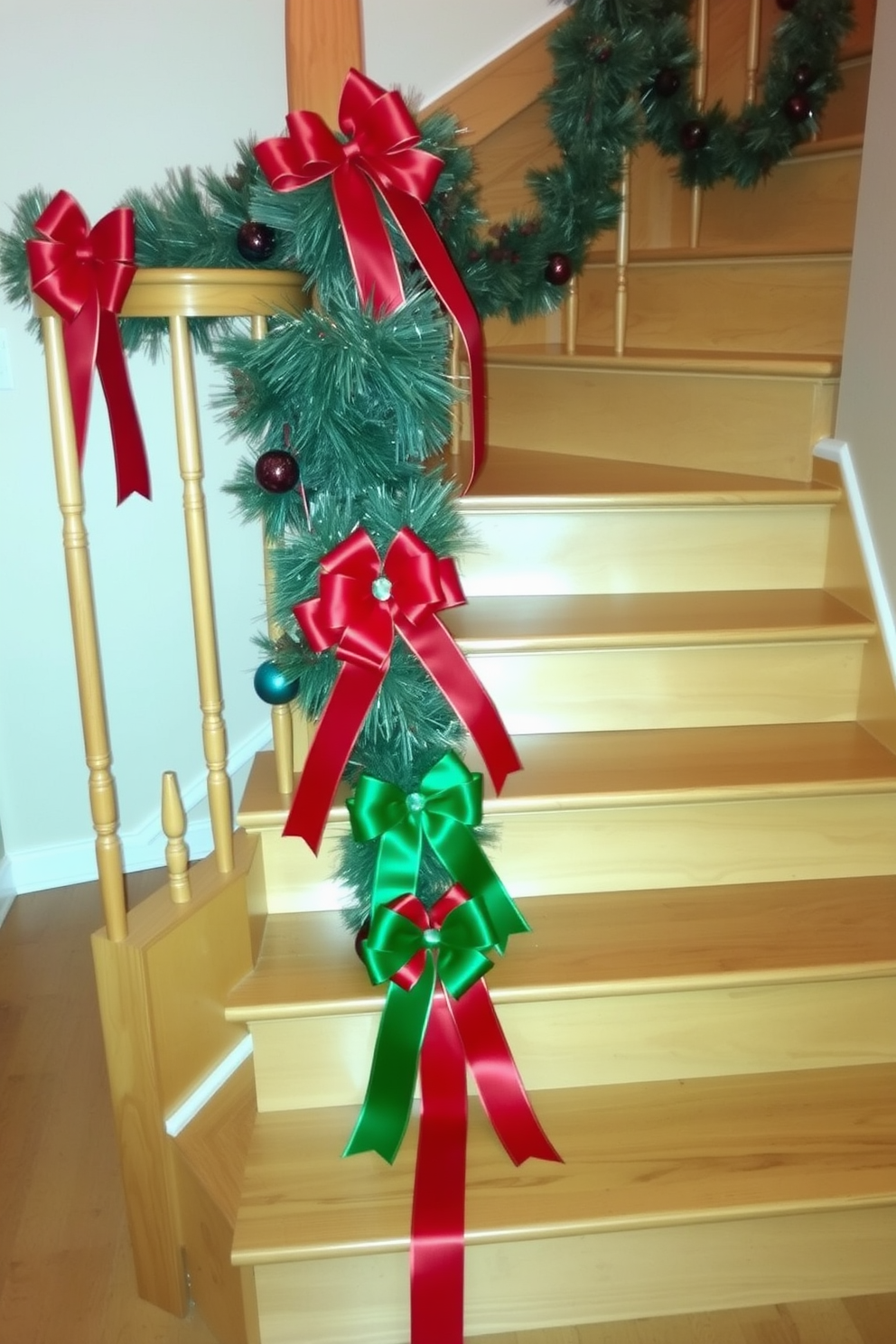 Staircase Christmas Decorating Ideas 6