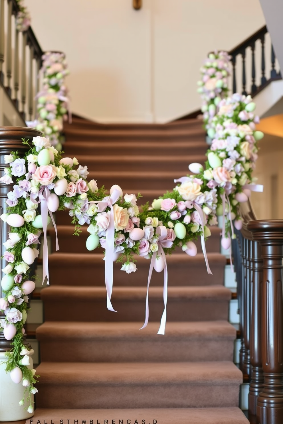 Staircase Easter Decorating Ideas 1