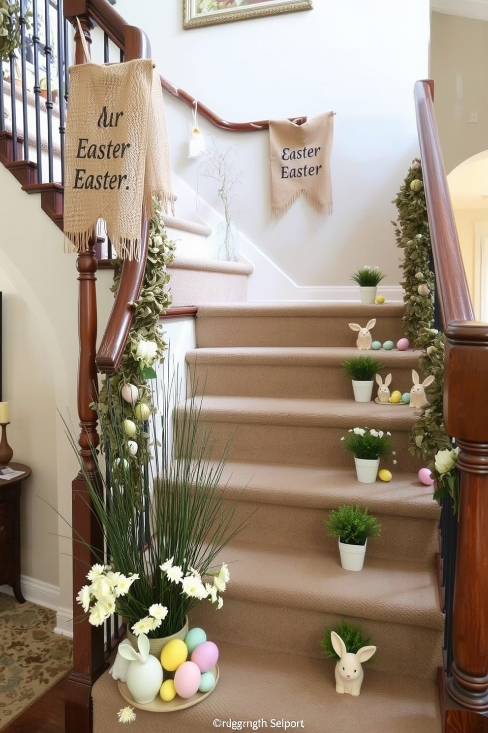 Staircase Easter Decorating Ideas 22