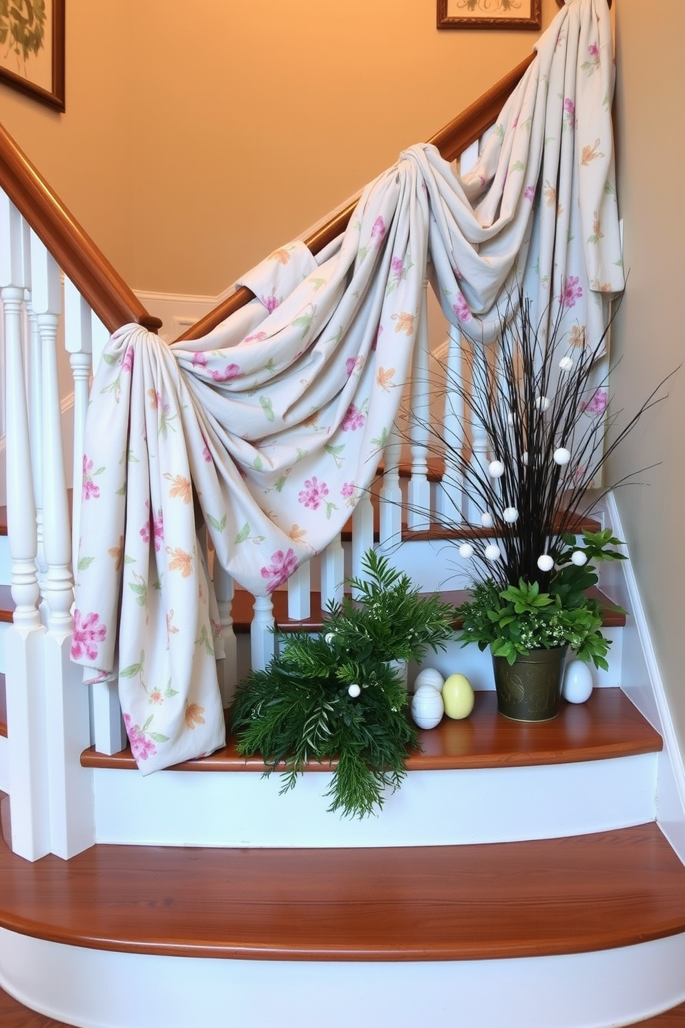 Staircase Easter Decorating Ideas 26