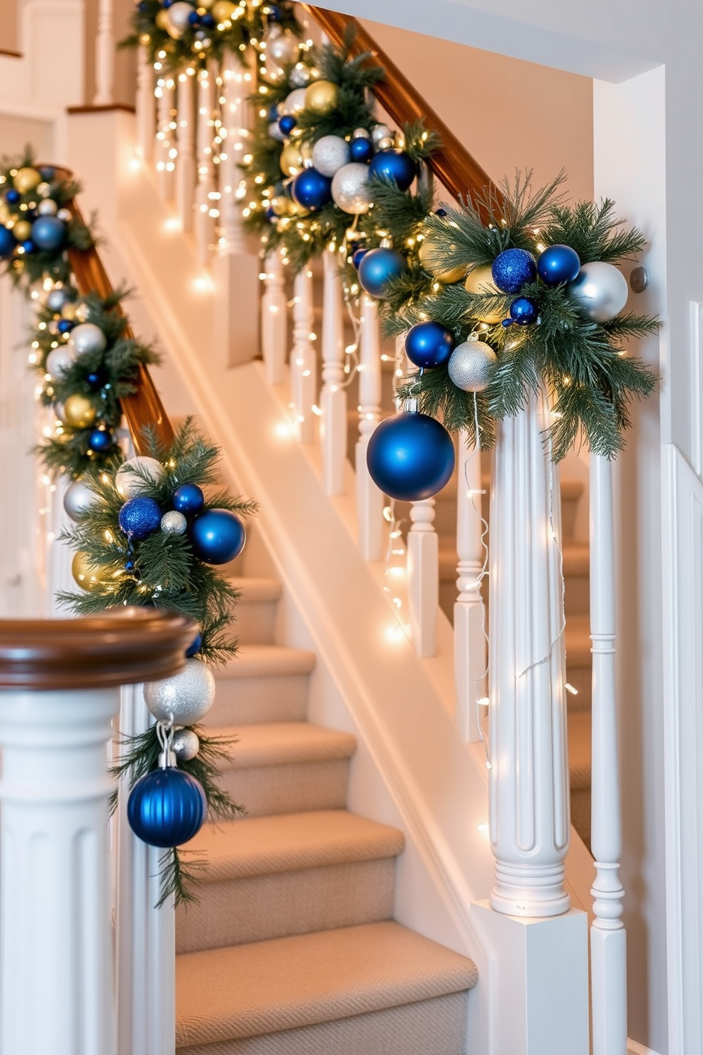 Staircase Hanukkah Decorating Ideas 11