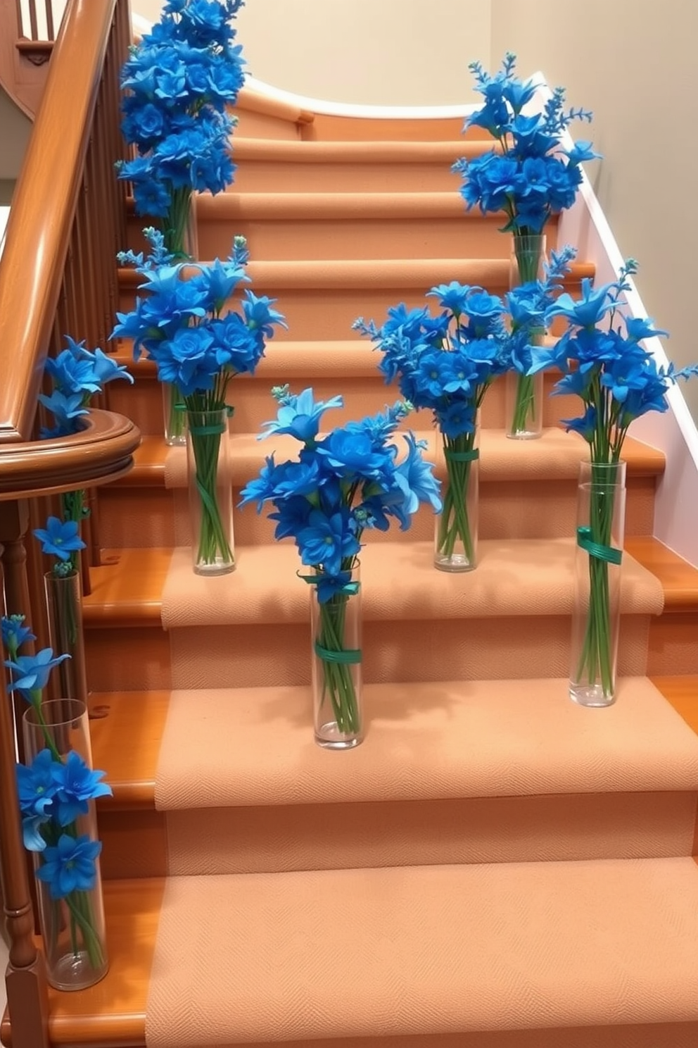 Staircase Hanukkah Decorating Ideas 12