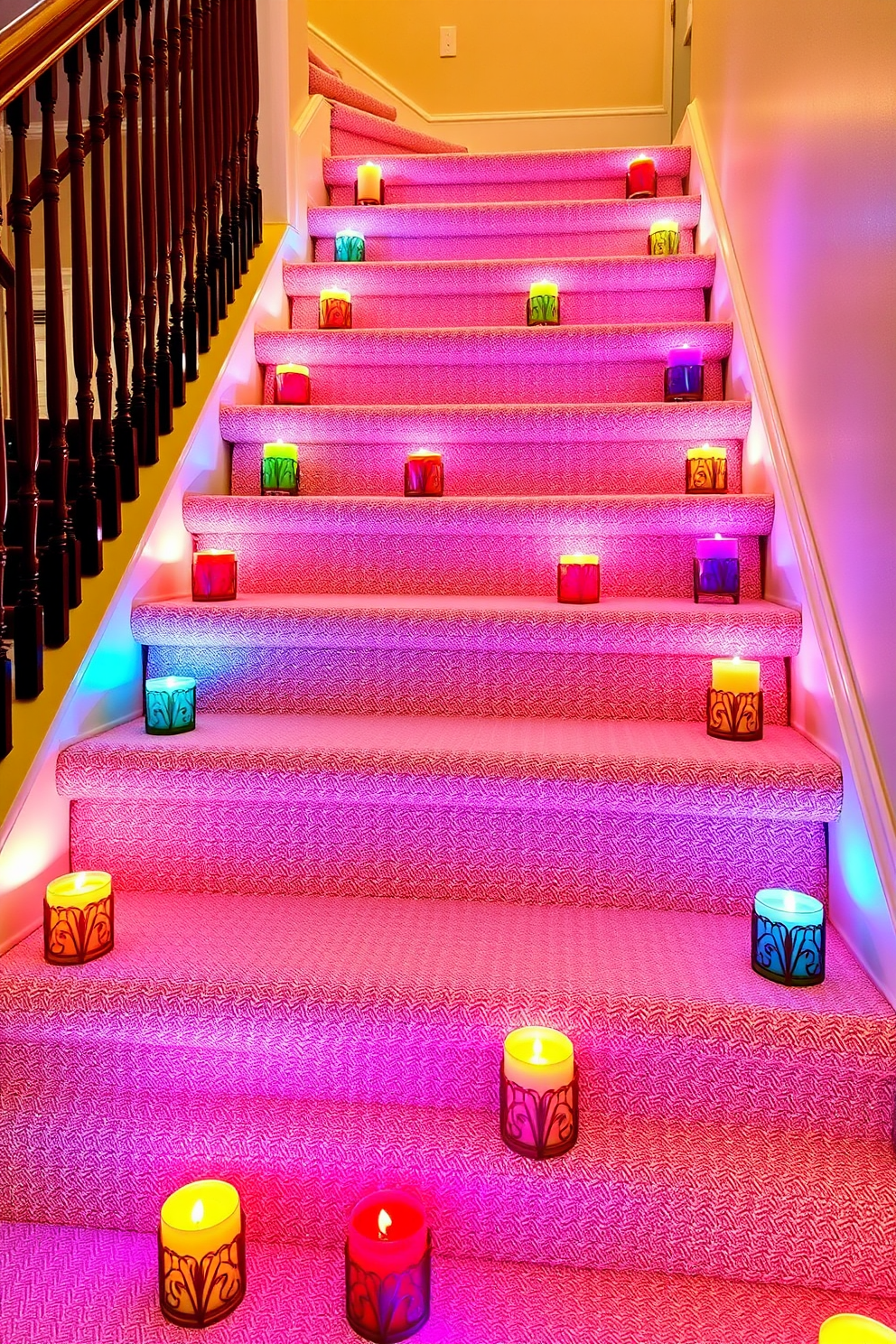 Staircase Hanukkah Decorating Ideas 13