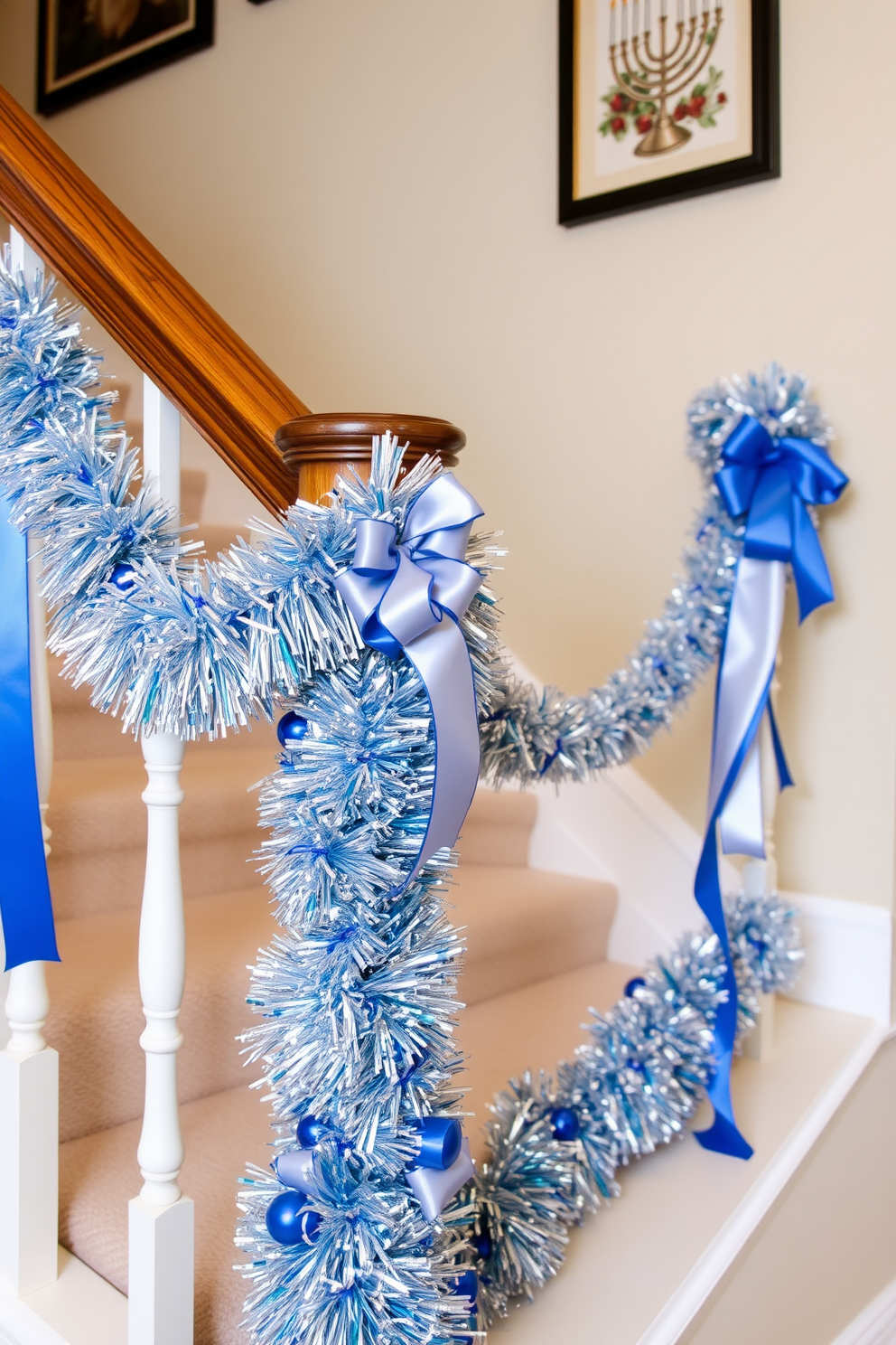 Staircase Hanukkah Decorating Ideas 16