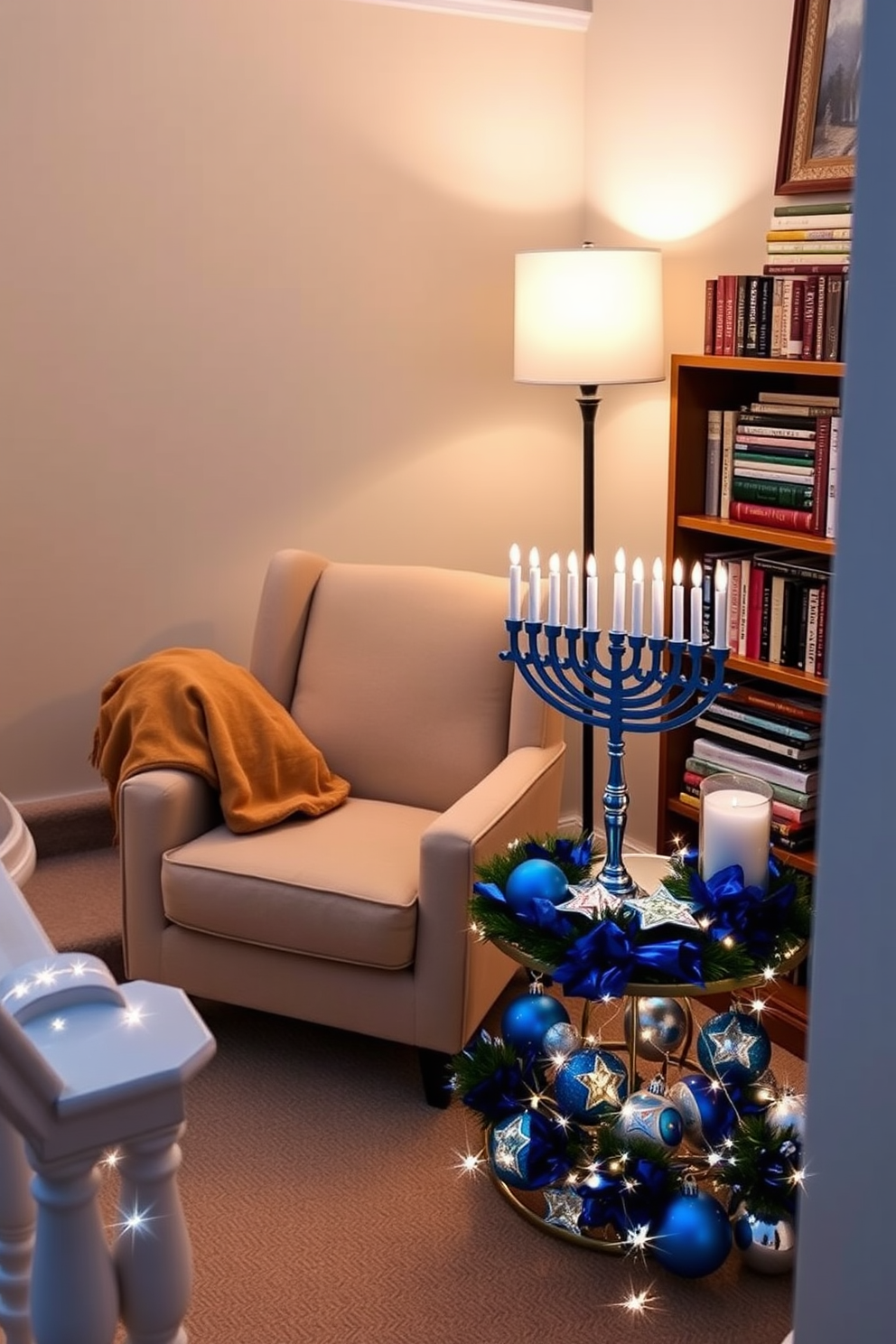 Staircase Hanukkah Decorating Ideas 21