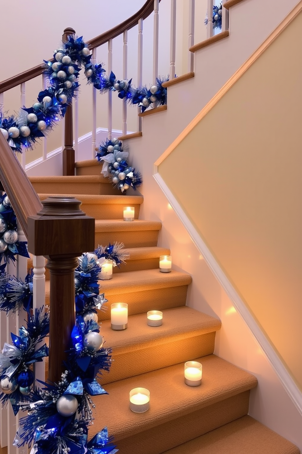 Staircase Hanukkah Decorating Ideas 25