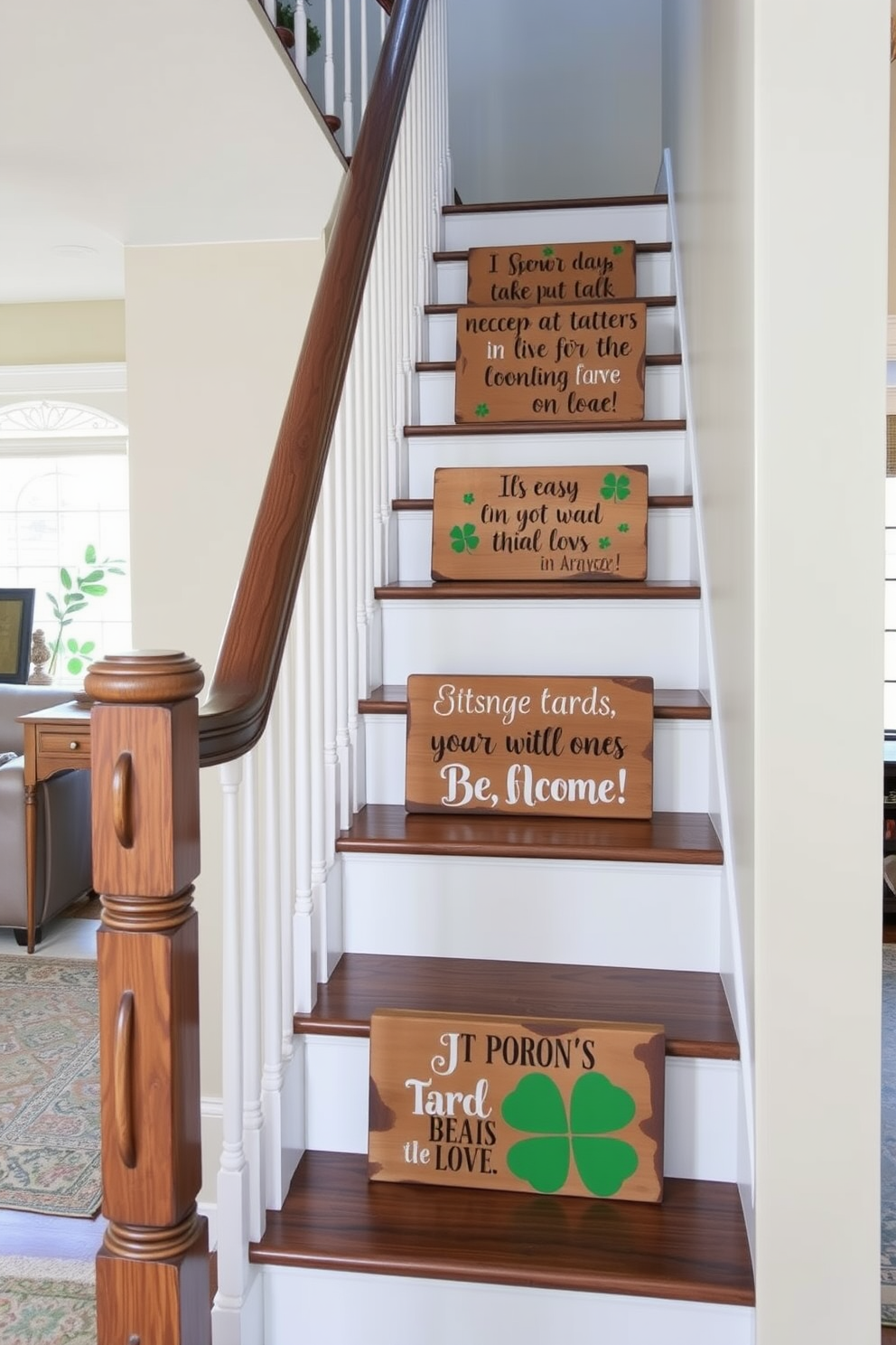 Staircase St Patricks Day Decorating Ideas 11