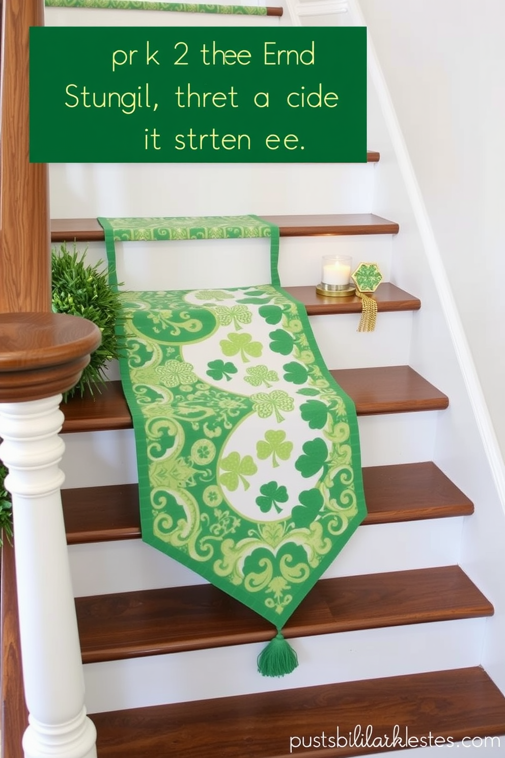 Staircase St Patricks Day Decorating Ideas 14