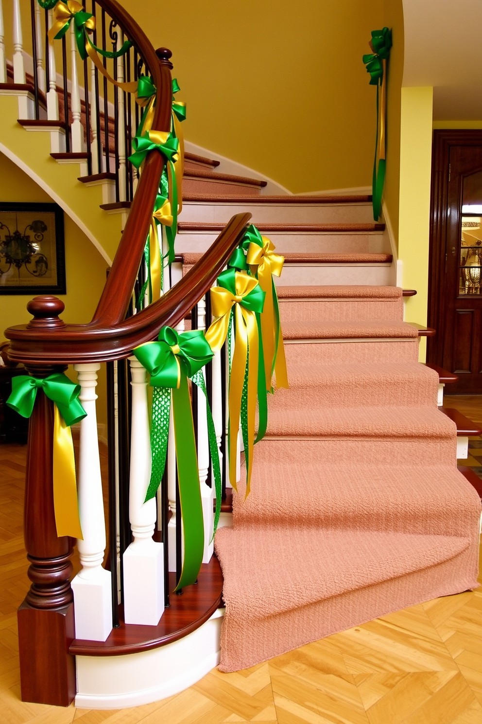 Staircase St Patricks Day Decorating Ideas 17