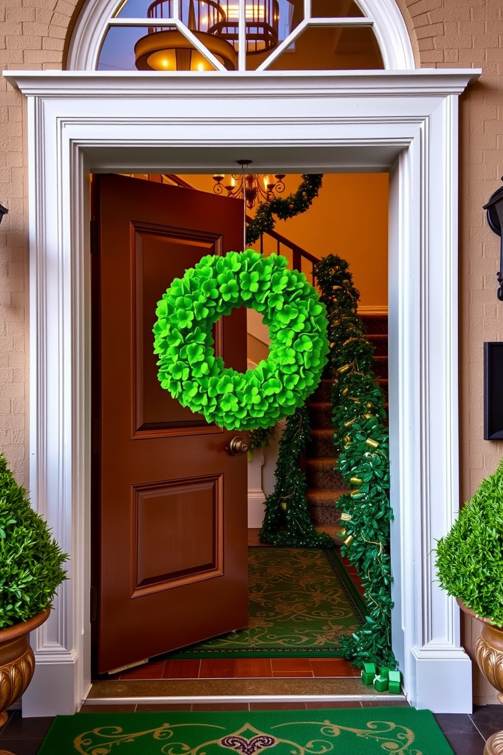 Staircase St Patricks Day Decorating Ideas 2