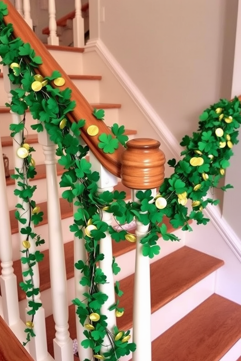 Staircase St Patricks Day Decorating Ideas 21