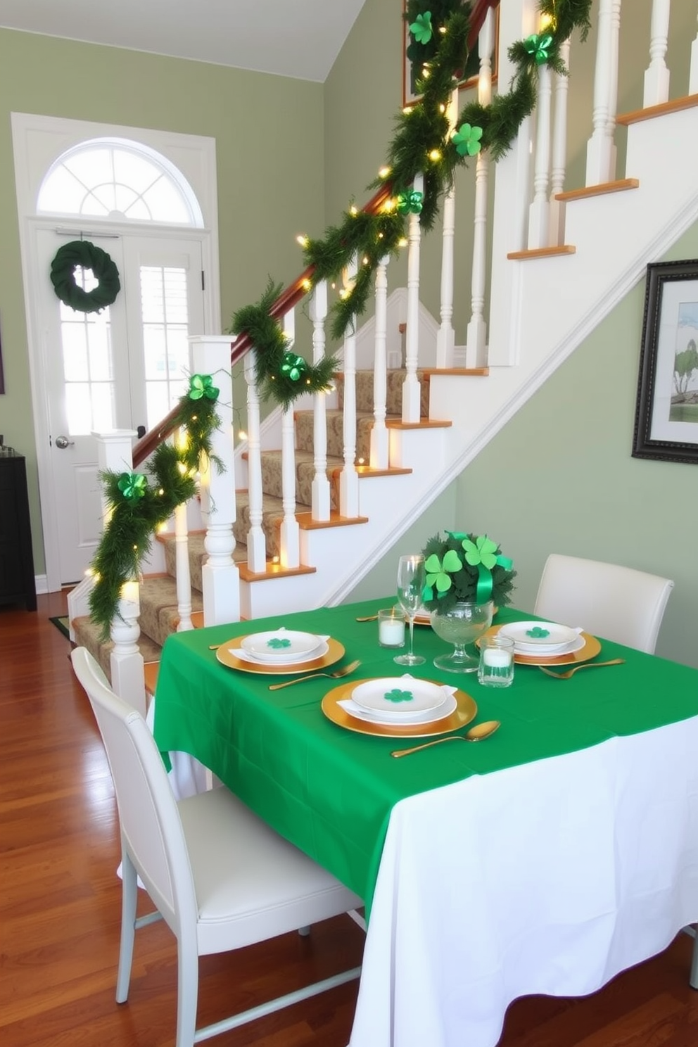 Staircase St Patricks Day Decorating Ideas 24