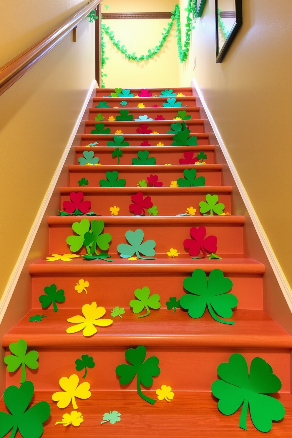 Staircase St Patricks Day Decorating Ideas 25