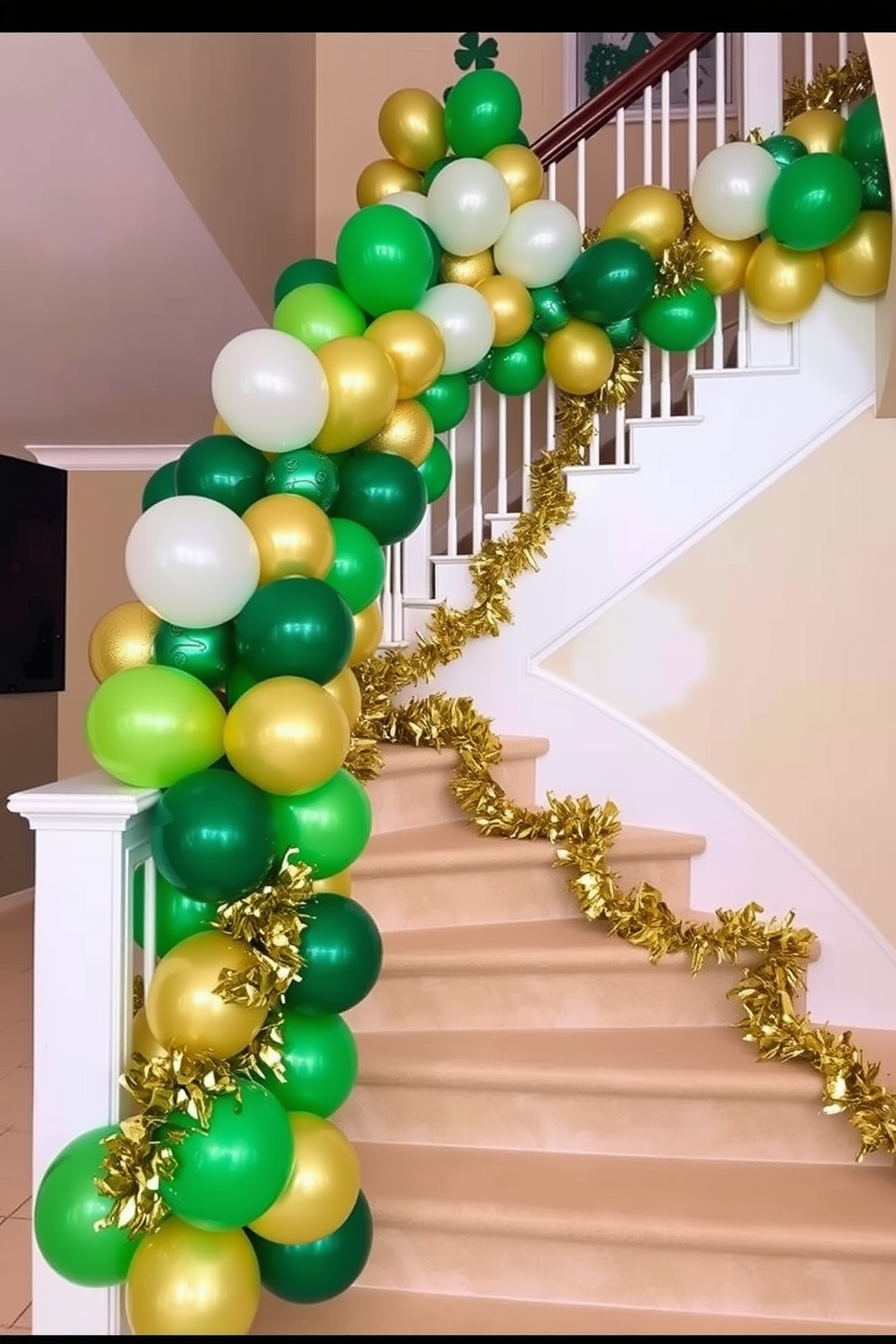 Staircase St Patricks Day Decorating Ideas 3