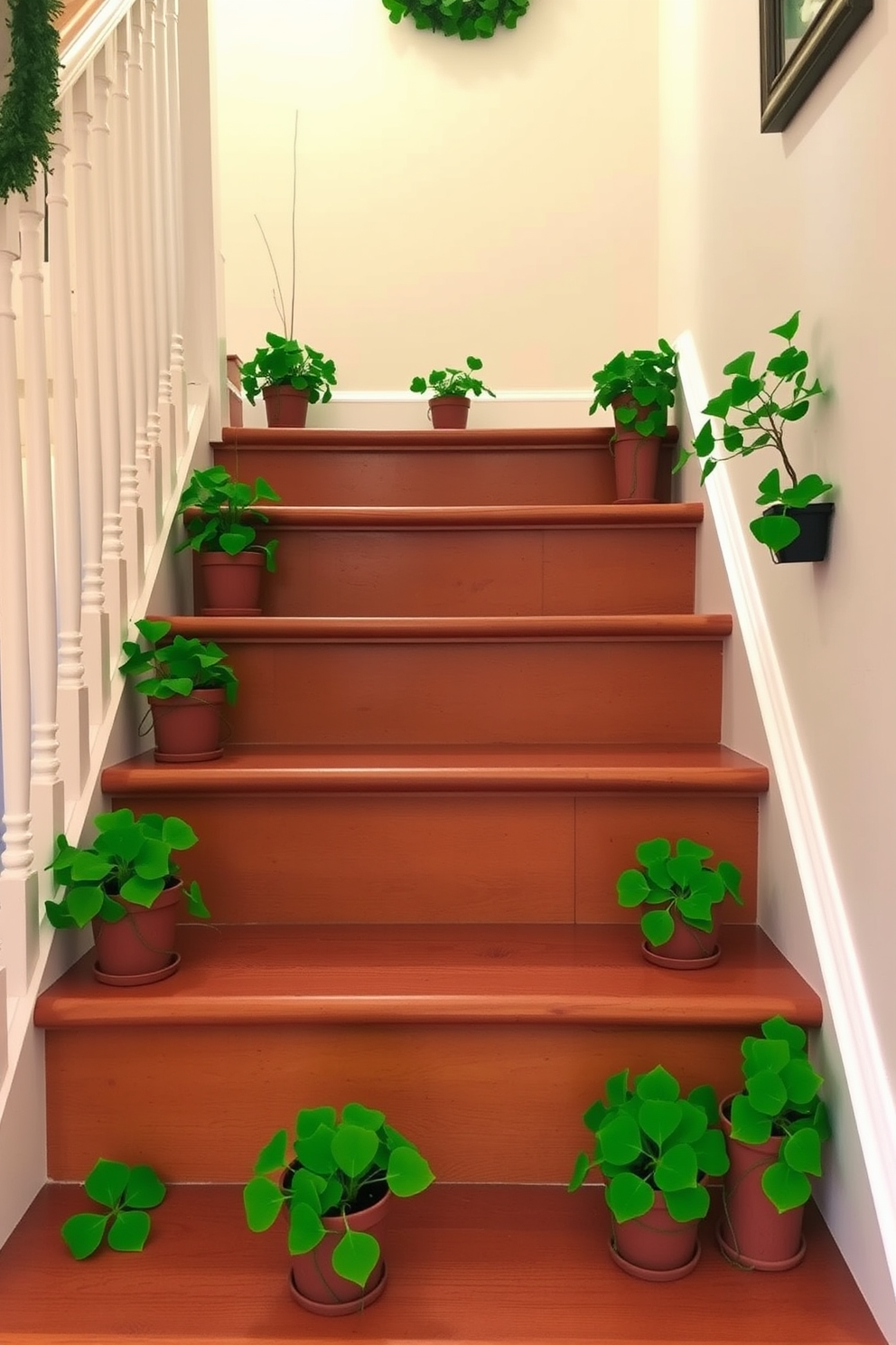 Staircase St Patricks Day Decorating Ideas 6