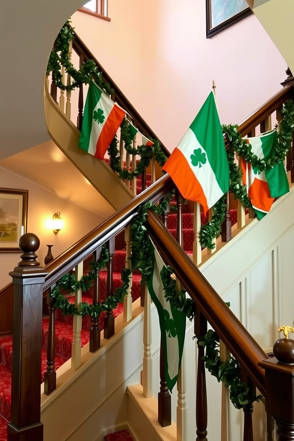 Staircase St Patricks Day Decorating Ideas 7