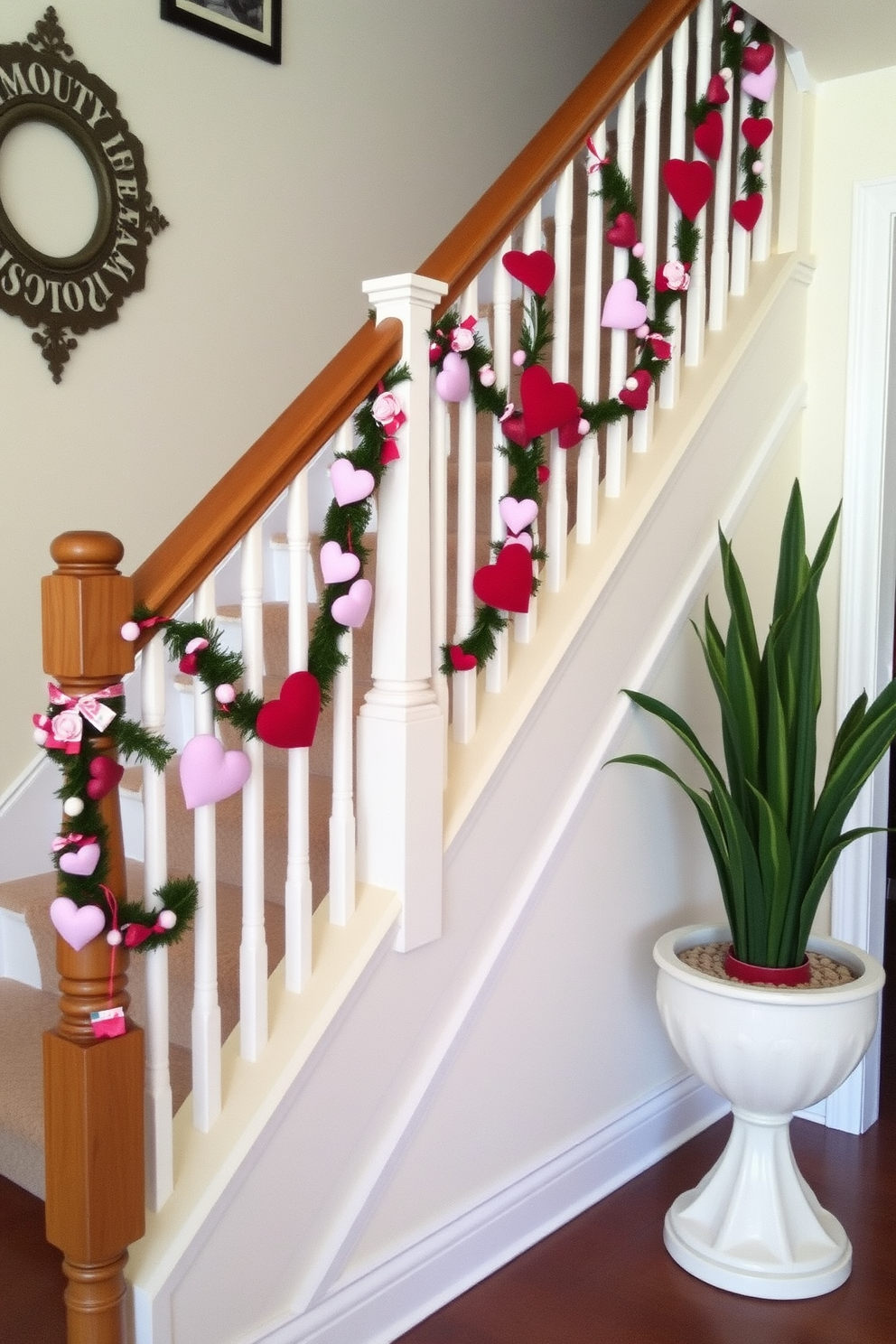 Staircase Valentines Day Decorating Ideas 1