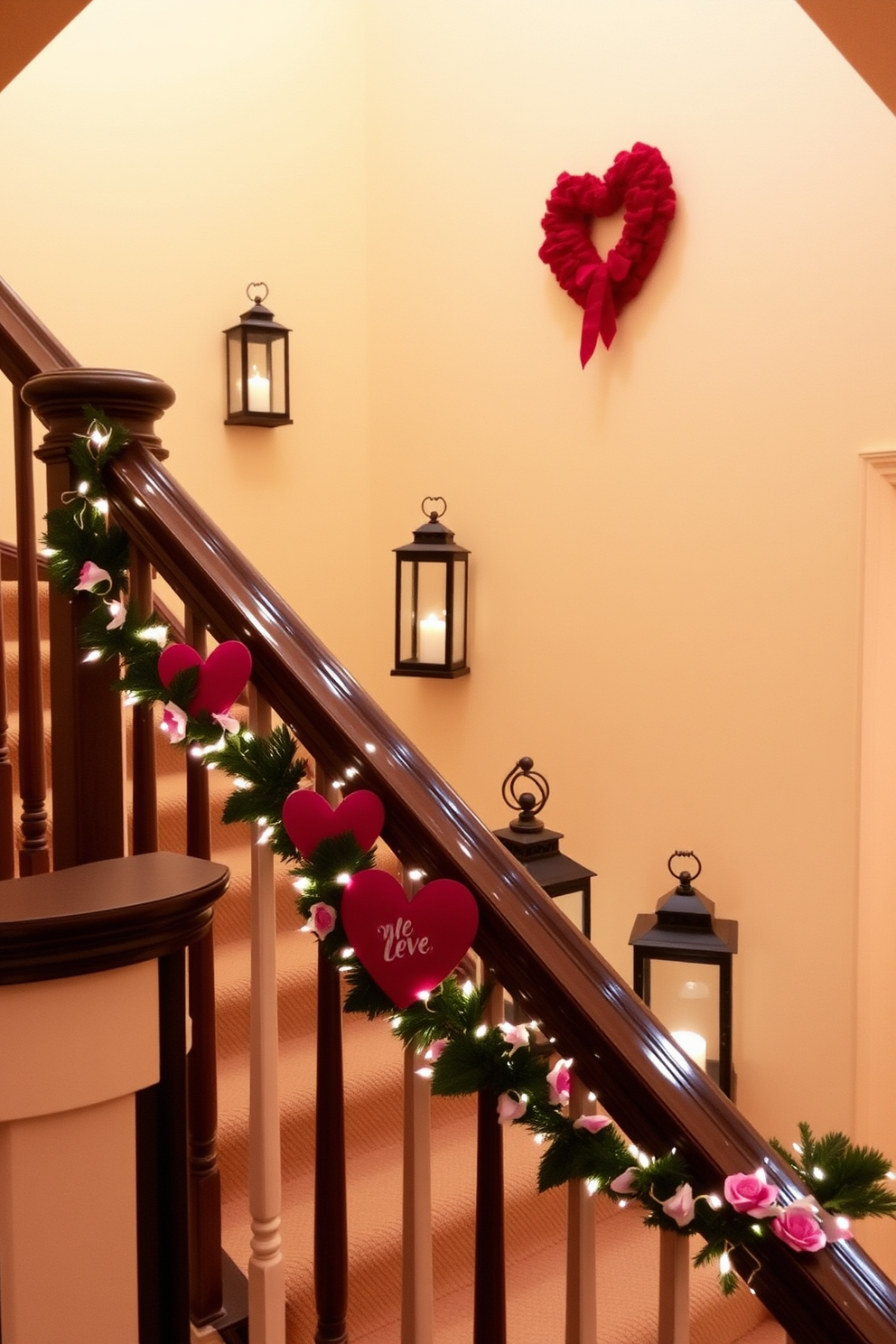 Staircase Valentines Day Decorating Ideas 10