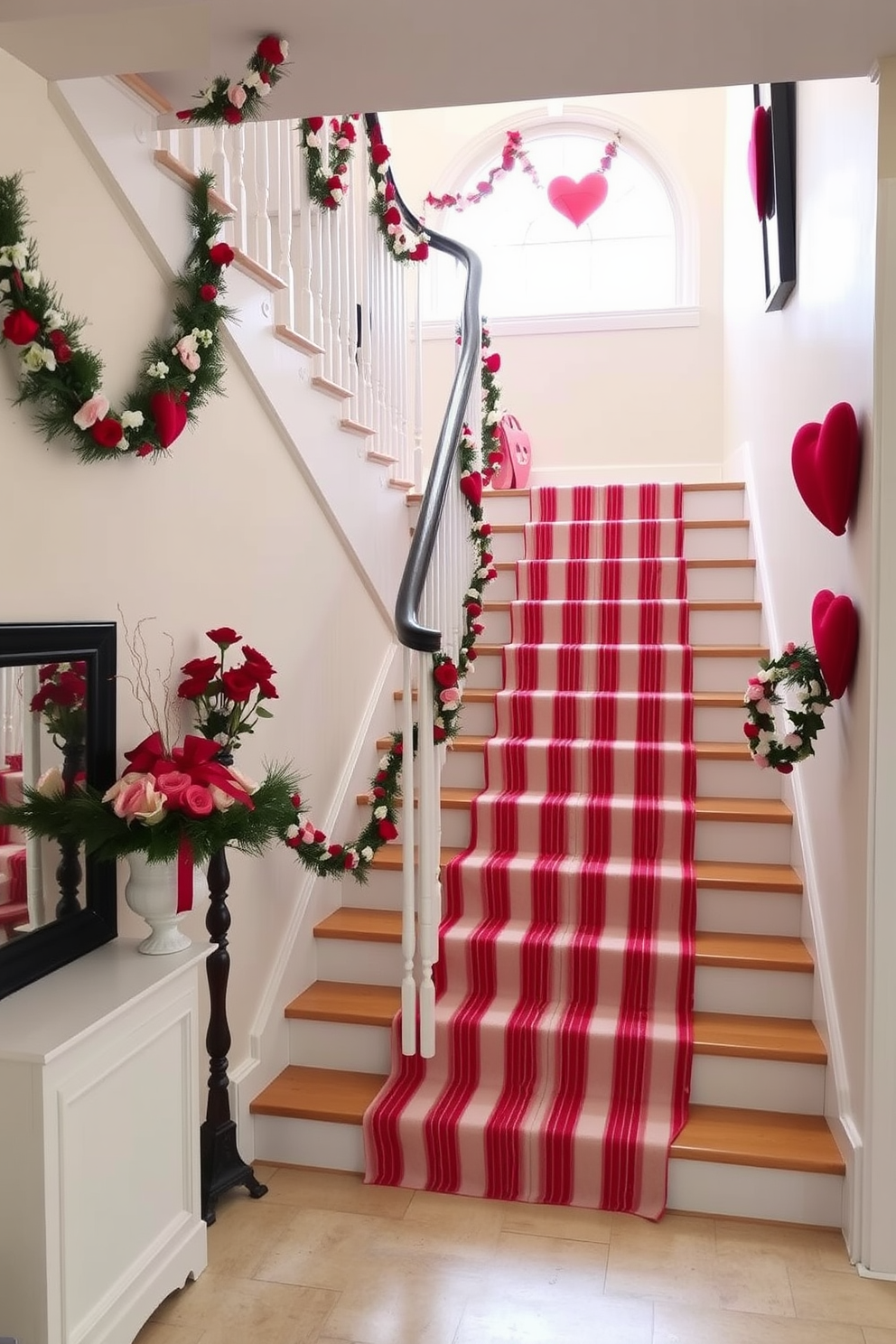 Staircase Valentines Day Decorating Ideas 11