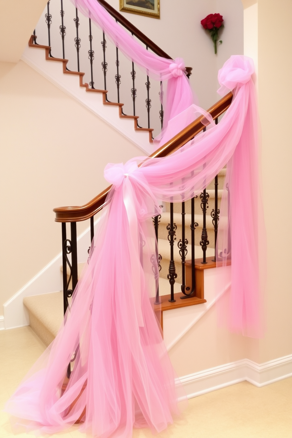 Staircase Valentines Day Decorating Ideas 12