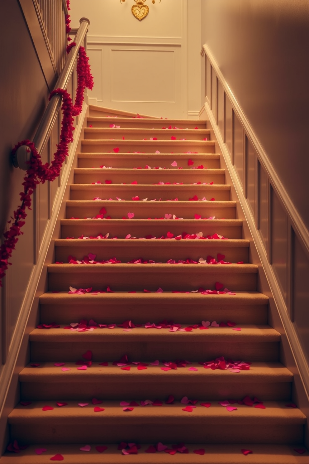 Staircase Valentines Day Decorating Ideas 15