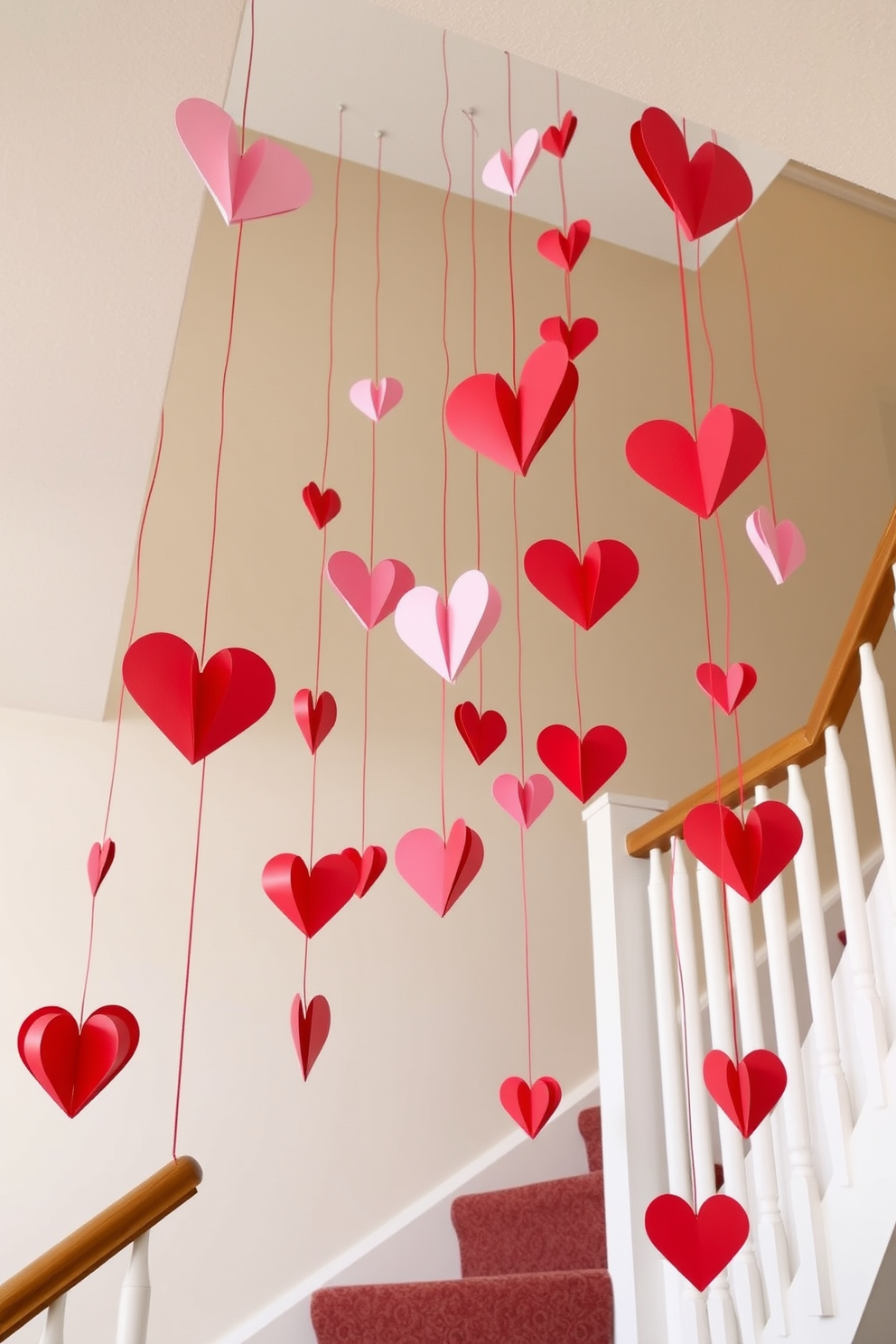 Staircase Valentines Day Decorating Ideas 21