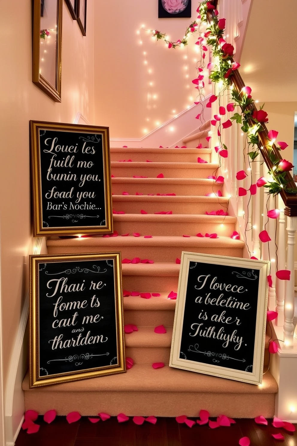 Staircase Valentines Day Decorating Ideas 22