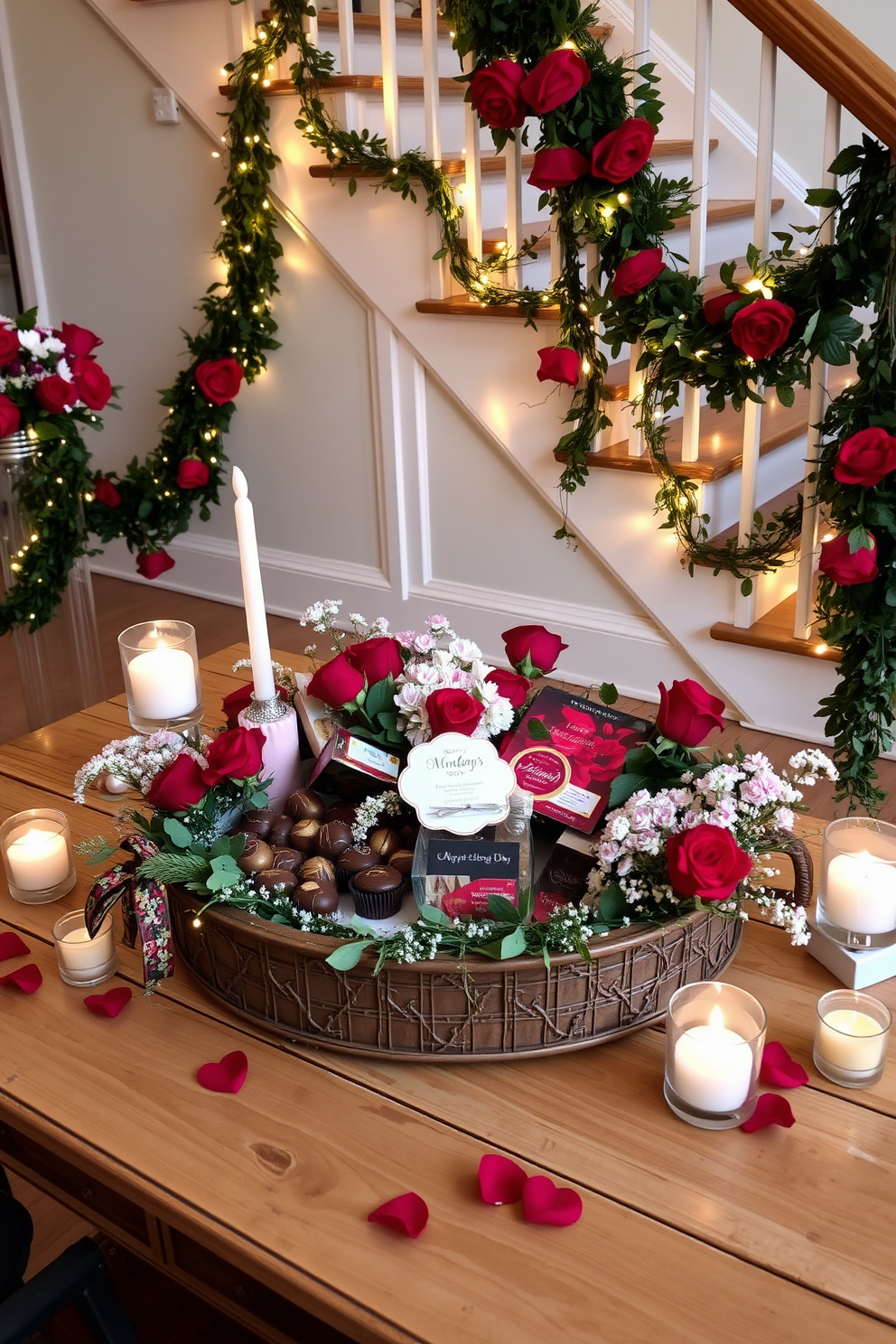 Staircase Valentines Day Decorating Ideas 24