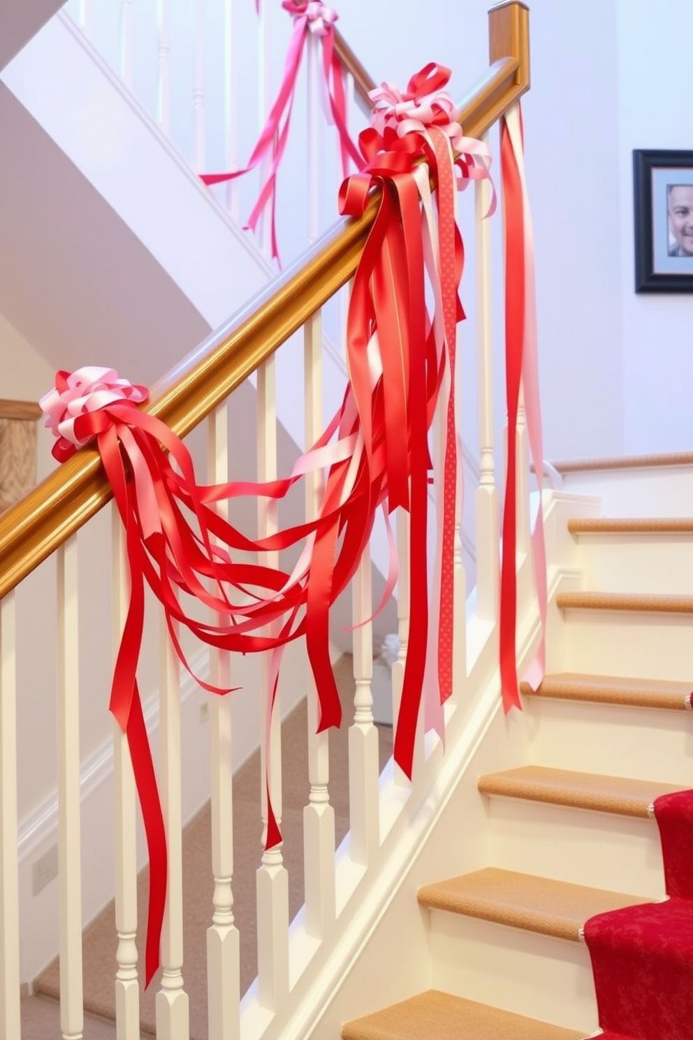 Staircase Valentines Day Decorating Ideas 27