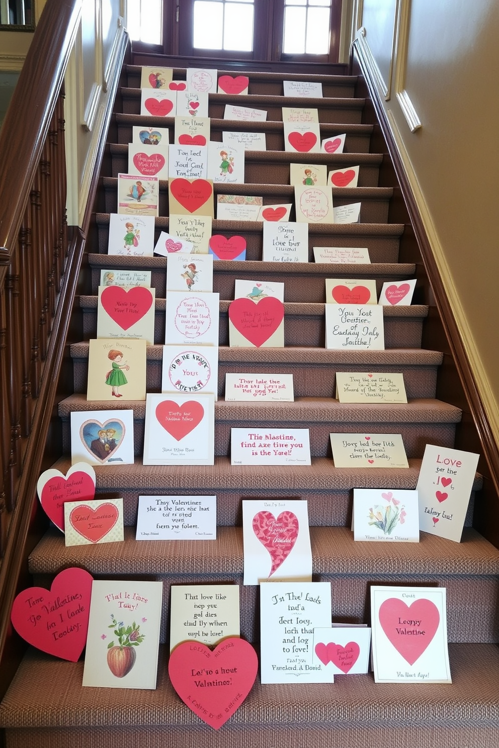 Staircase Valentines Day Decorating Ideas 29