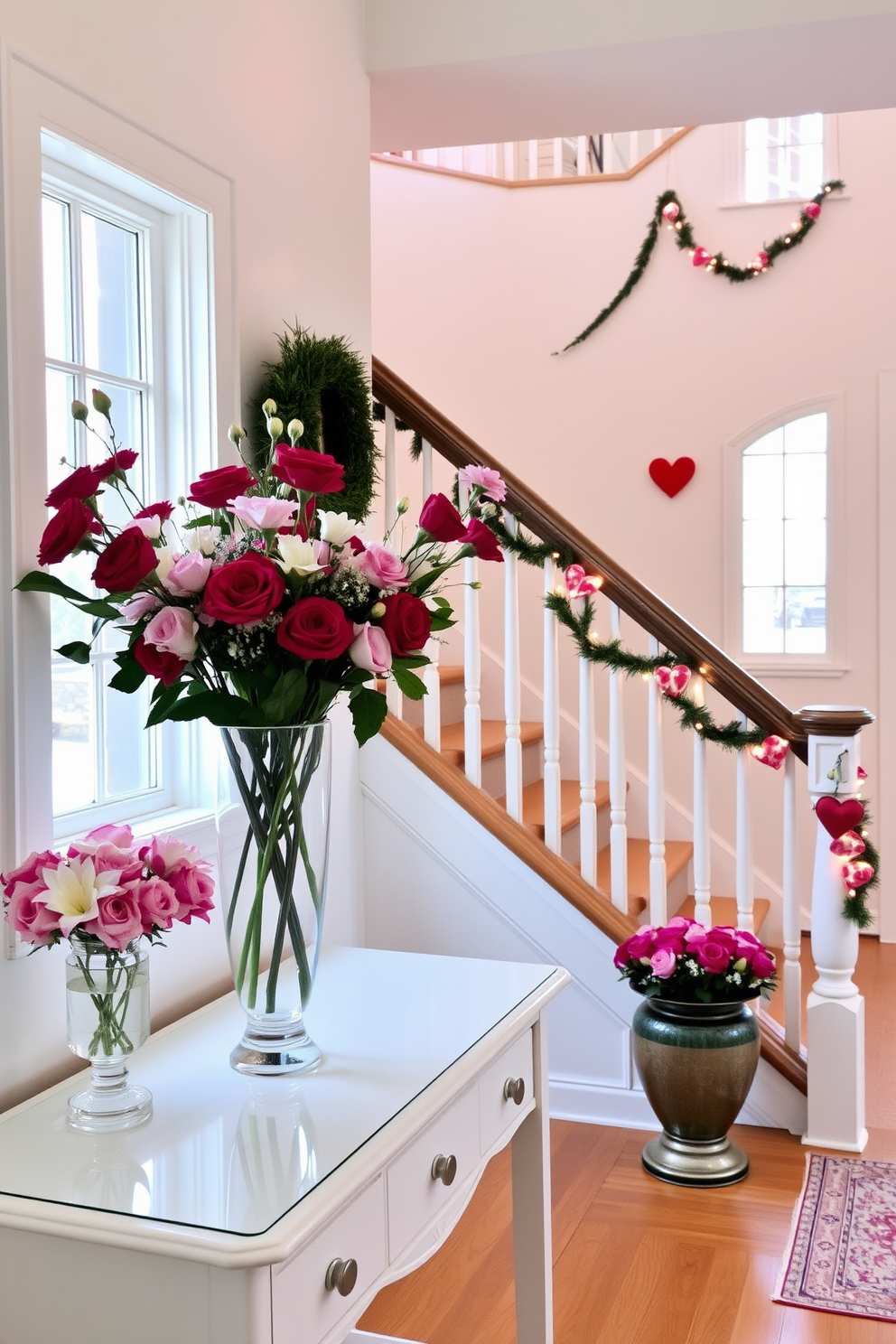 Staircase Valentines Day Decorating Ideas 3