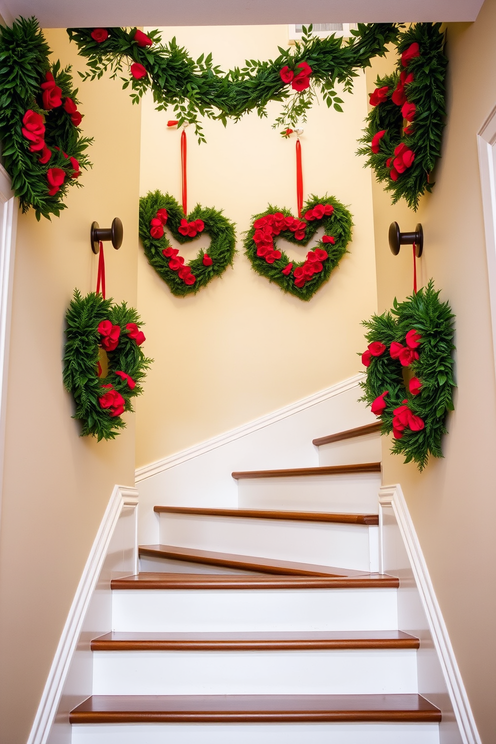 Staircase Valentines Day Decorating Ideas 6