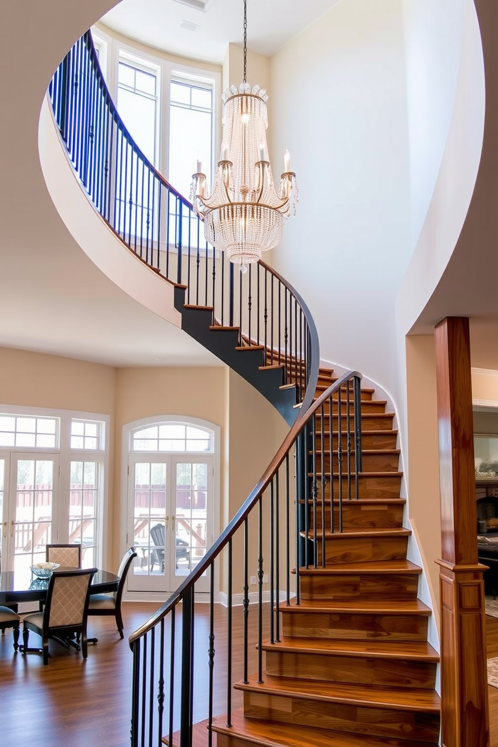 Staircase In Dining Room Design Ideas 19