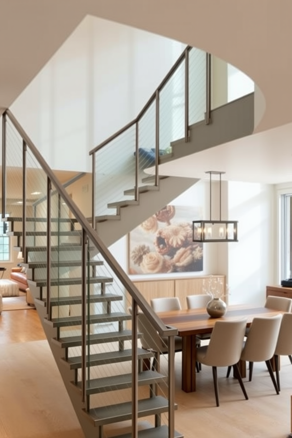 Staircase In Dining Room Design Ideas 27