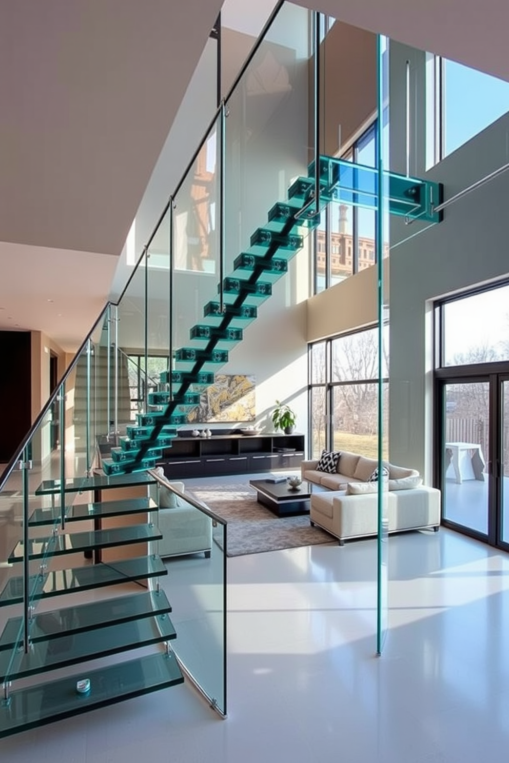 Staircase In Family Room Design Ideas 13