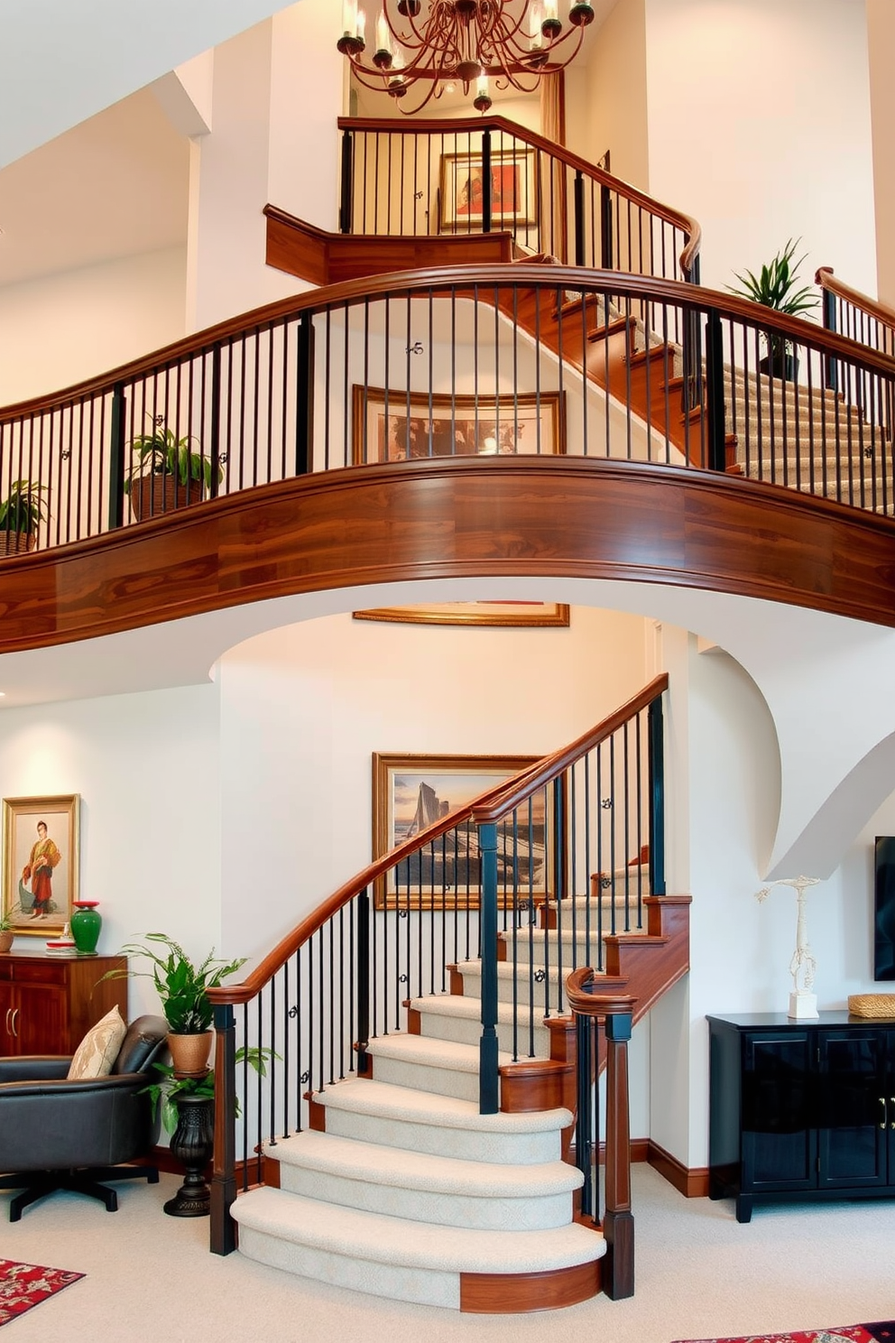 Staircase In Family Room Design Ideas 25