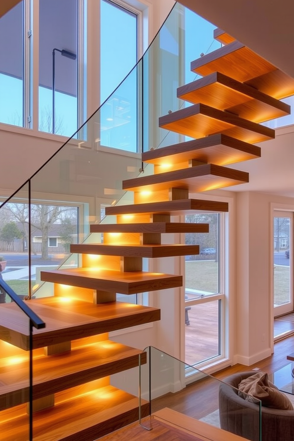 Staircase In Family Room Design Ideas 3