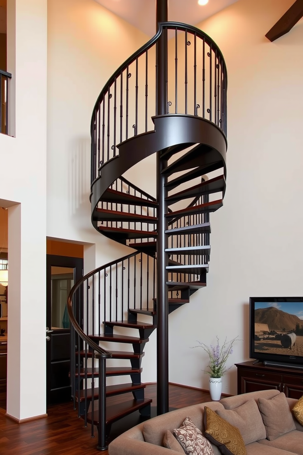 Staircase In Family Room Design Ideas 5