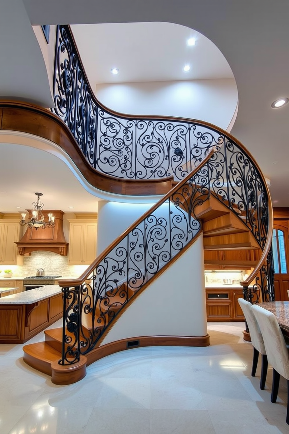 Staircase In Kitchen Design Ideas 27