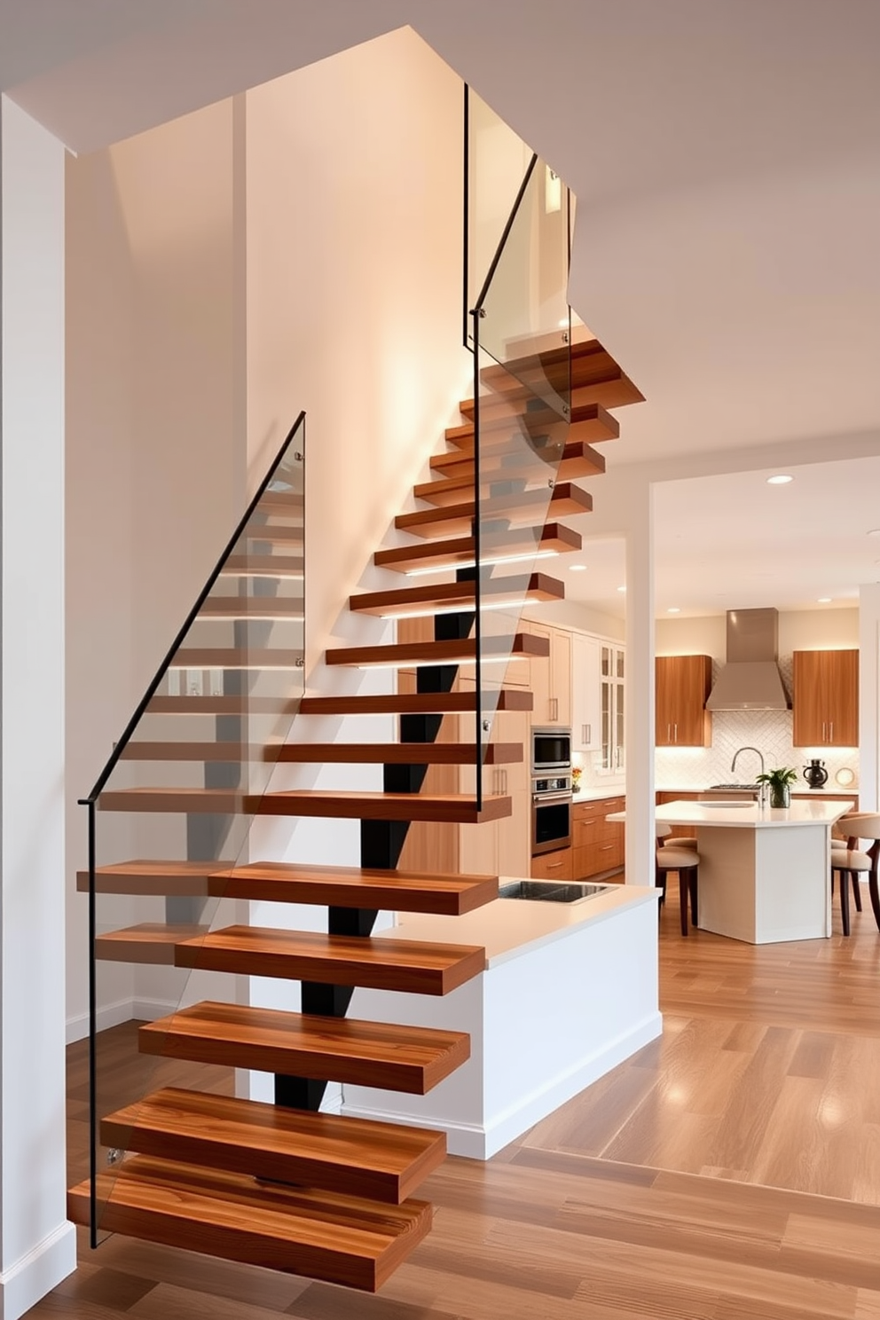 Staircase In Kitchen Design Ideas 4