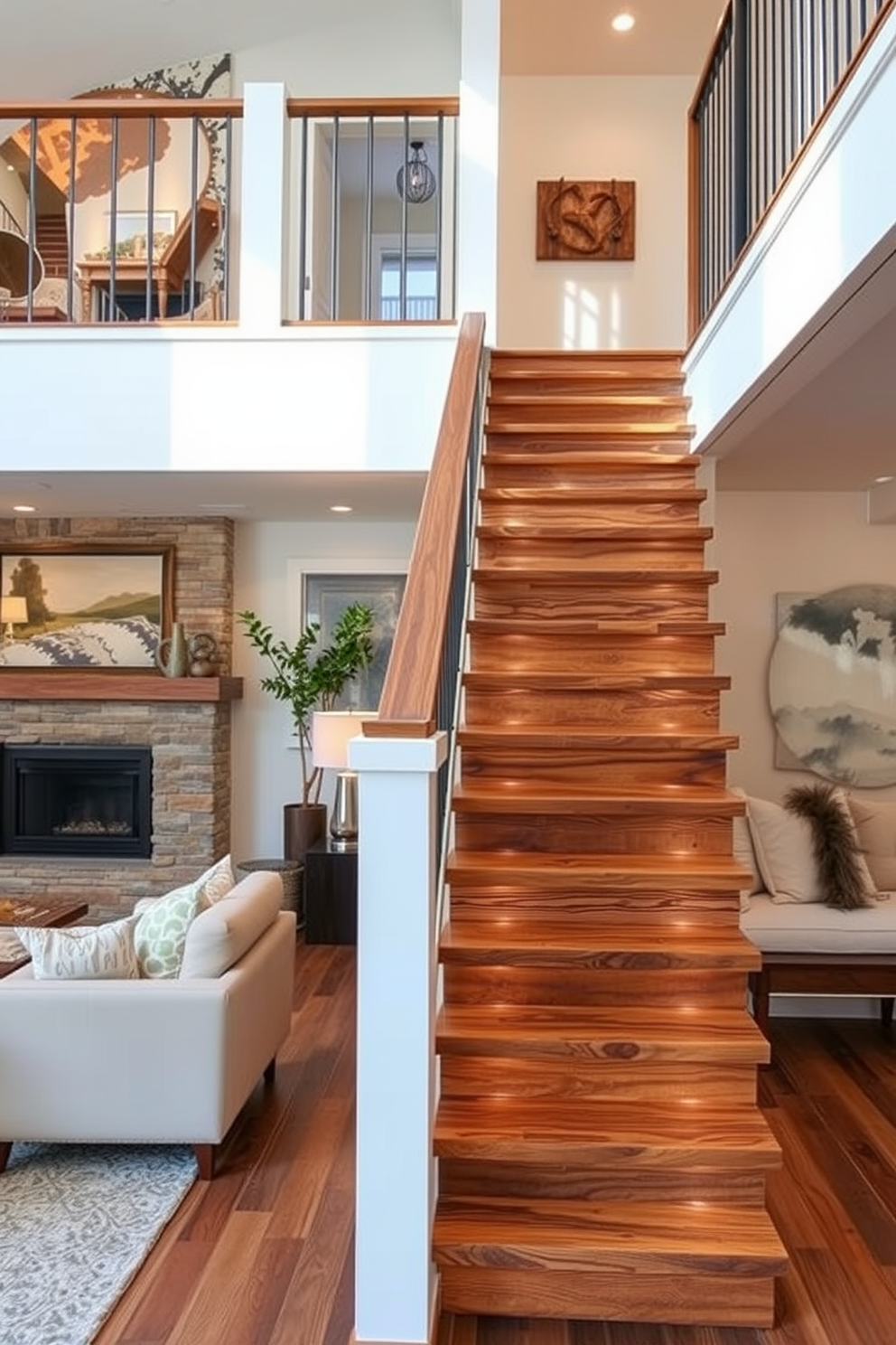 Staircase In Living Room Design Ideas 25