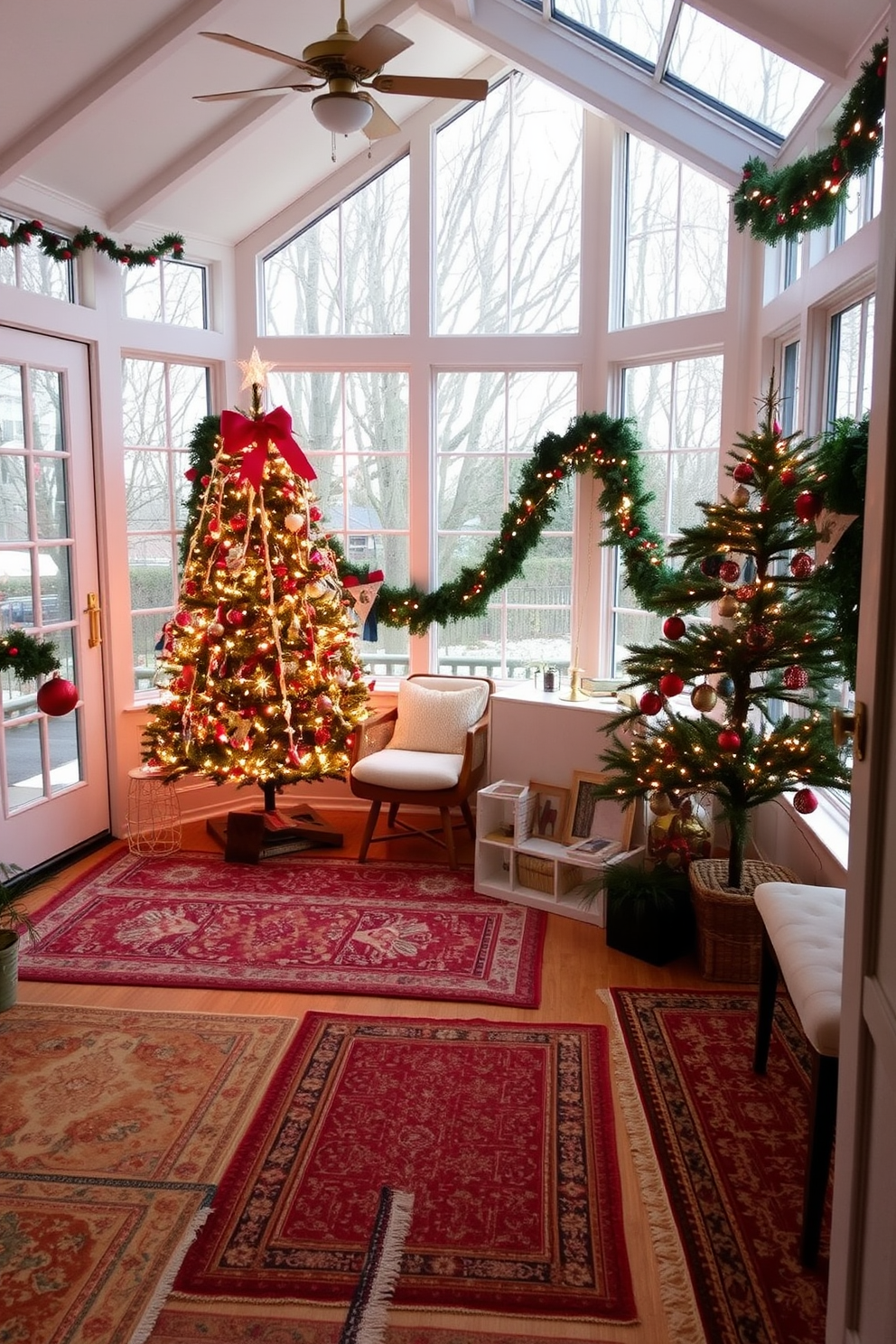 Sunroom Christmas Decorating Ideas 13