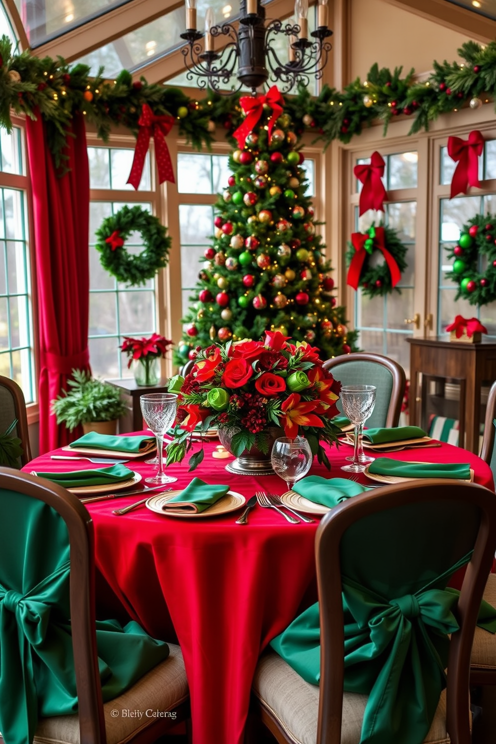 Sunroom Christmas Decorating Ideas 15